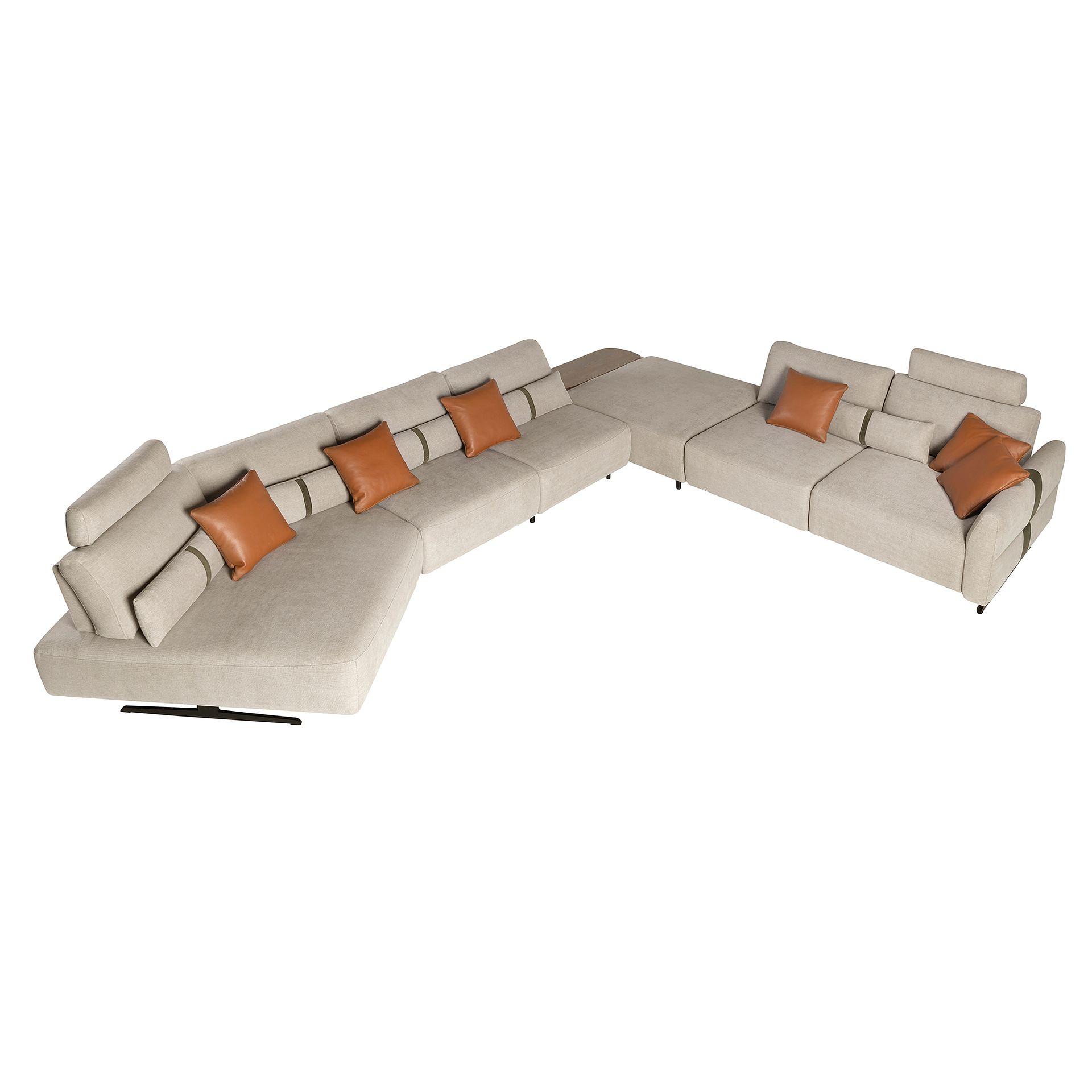Modular Sofa Chaise Longue Left Sand 6