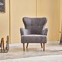 Karina Armchair Chenille Fabric Gray 1