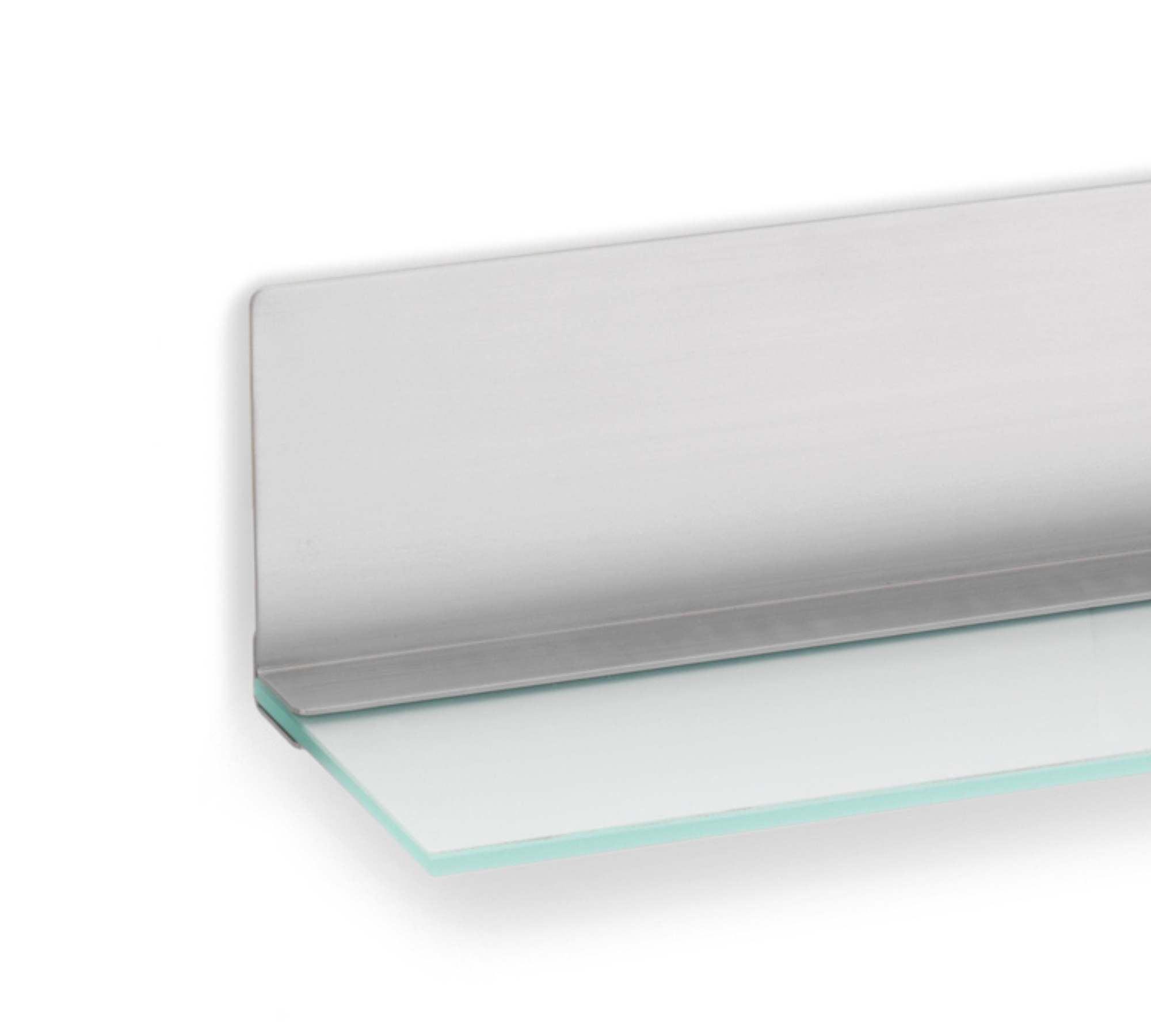 Nexio Glasablage Edelstahl Glas 2