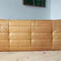 Togo Sofa 3-Sitzer Pull-Up-Leder Kamelbraun 3