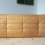 Togo Sofa 3-seater pull-up leather camel brown 3