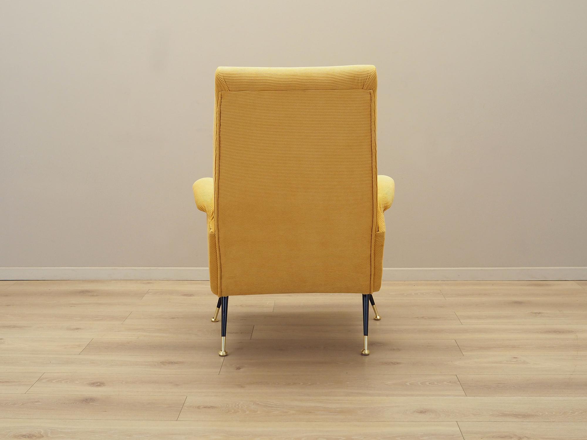 Yellow armchair, Italian design, 70s, Production: Italy 6