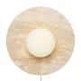 Tor-Nun-B Wandleuchte Travertin Creme Ø 10cm 1