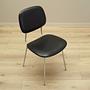 Dining chair faux leather metal 1970s 7