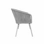 2x Garden chair Steel Polyester Grey 4