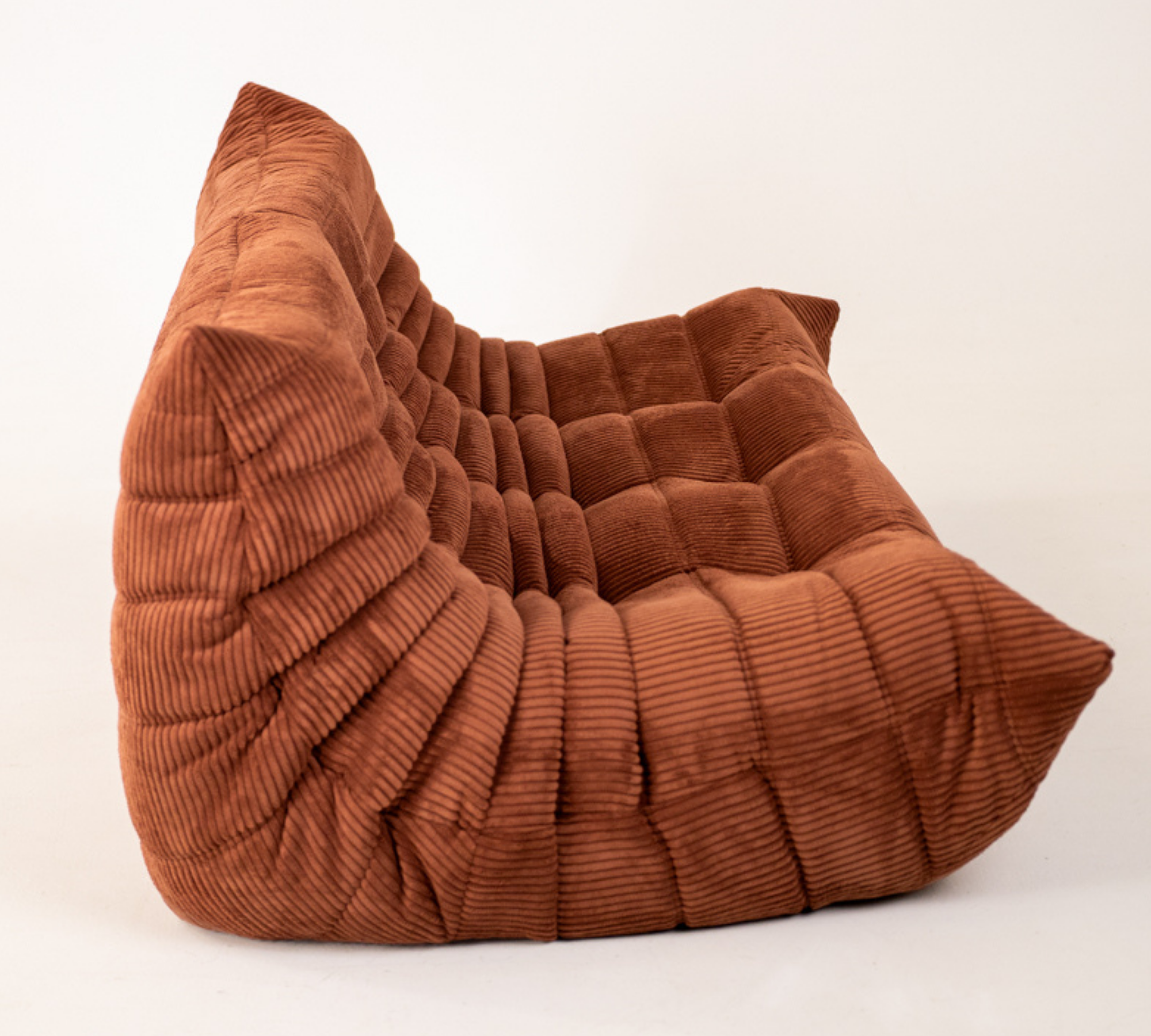 Togo Sofa 3-Seater Cord Coral 6