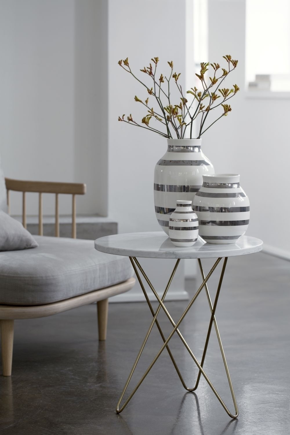 Omaggio Keramikvase Weiß 4