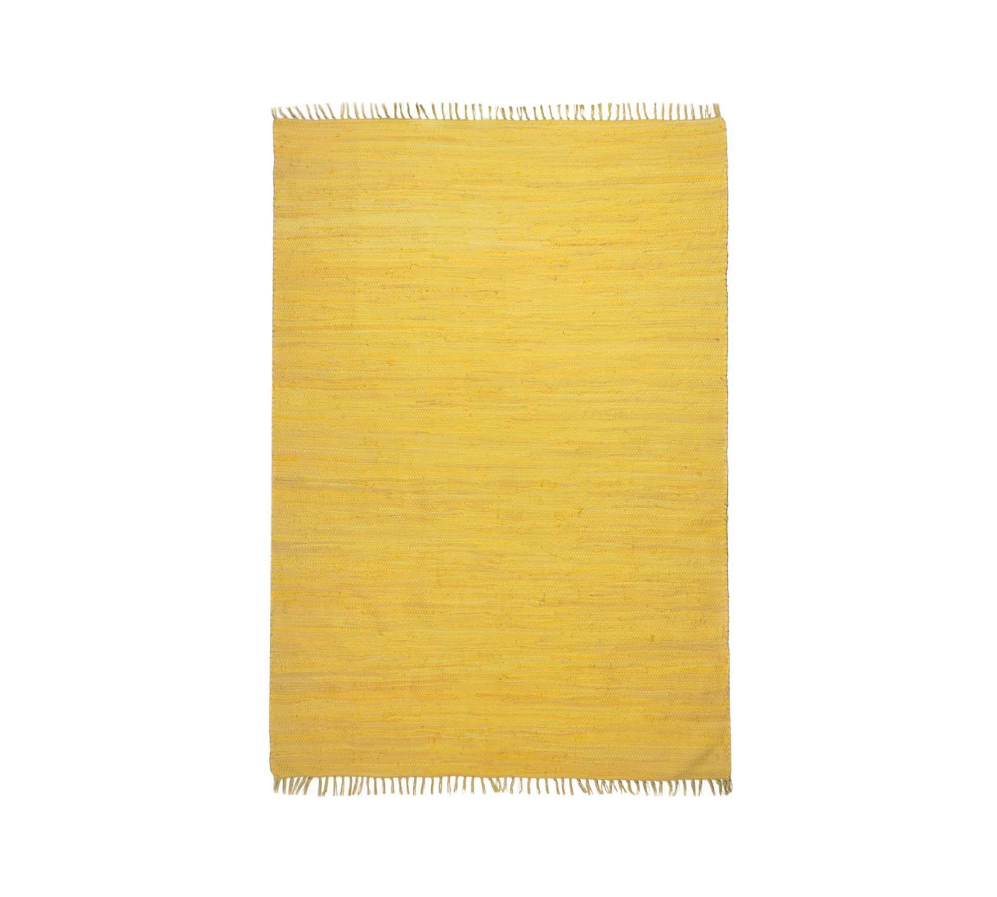 Teppich Baumwolle Gelb 90 x 160 cm 0
