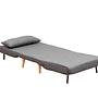 Foldable Sofa Bed 1-seater Dark Grey 6