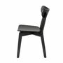 2x Esszimmerstuhl Gummibaumholz Schwarz 3