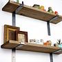 Lam006 Wooden shelf veneer Black 5