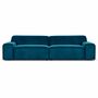 Gloria Sofa 3-Sitzer Velour Lux Petro 0