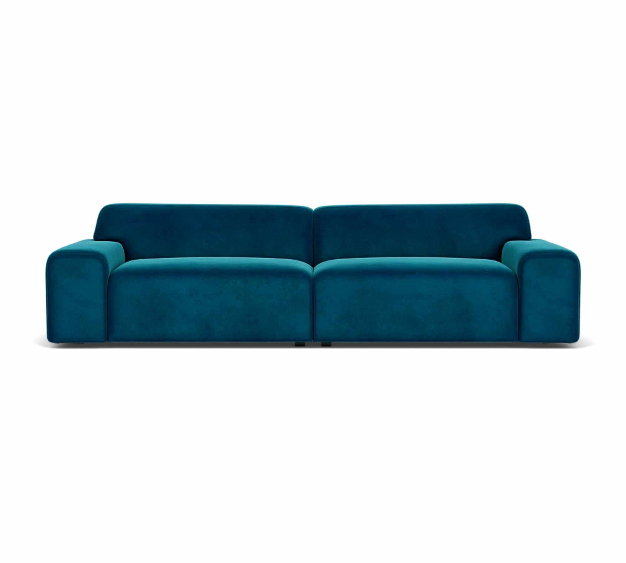 Gloria Sofa 3-Sitzer Velour Lux Petro 0