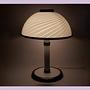 Lampada da tavolo a fungo vintage in vetro di Murano anni '80 8