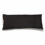 Kissenhülle Naturleinen mit Füllung Schwarz 40 x 100cm 0