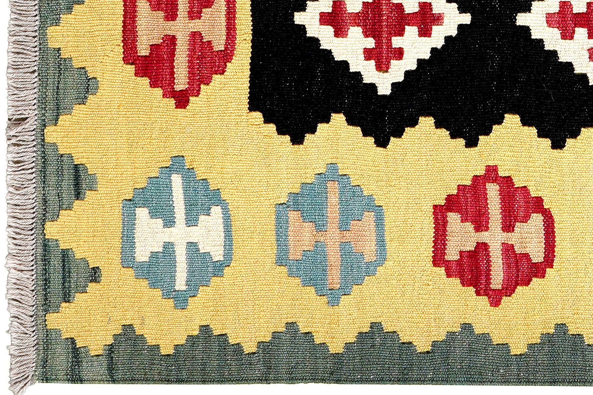 Kilim Gashgai Teppich Mehrfarbig 1