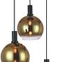 Pendelleuchte Rauchglas Gold 3