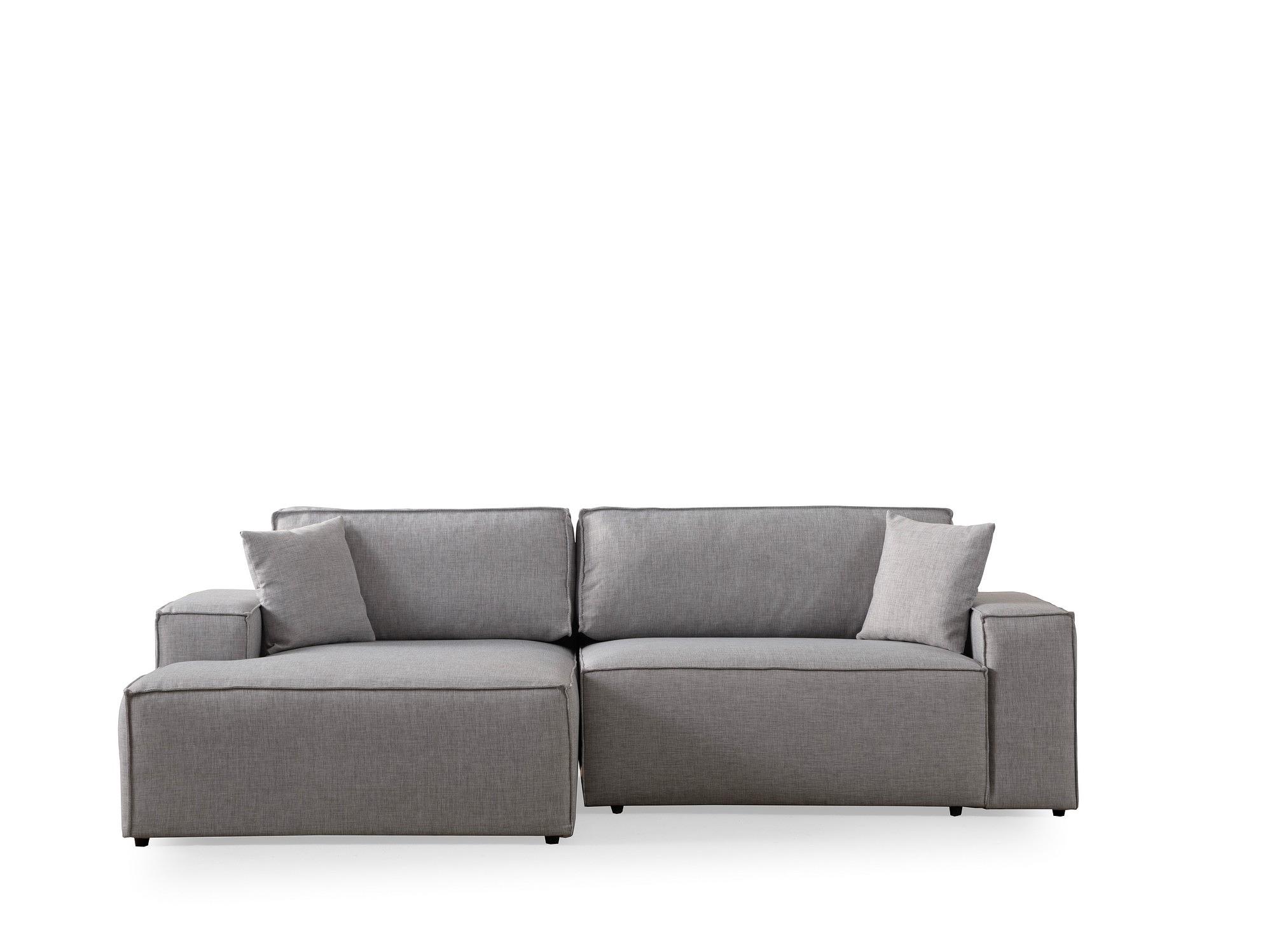 Pirlo Corner Sofa Left Light Grey 3