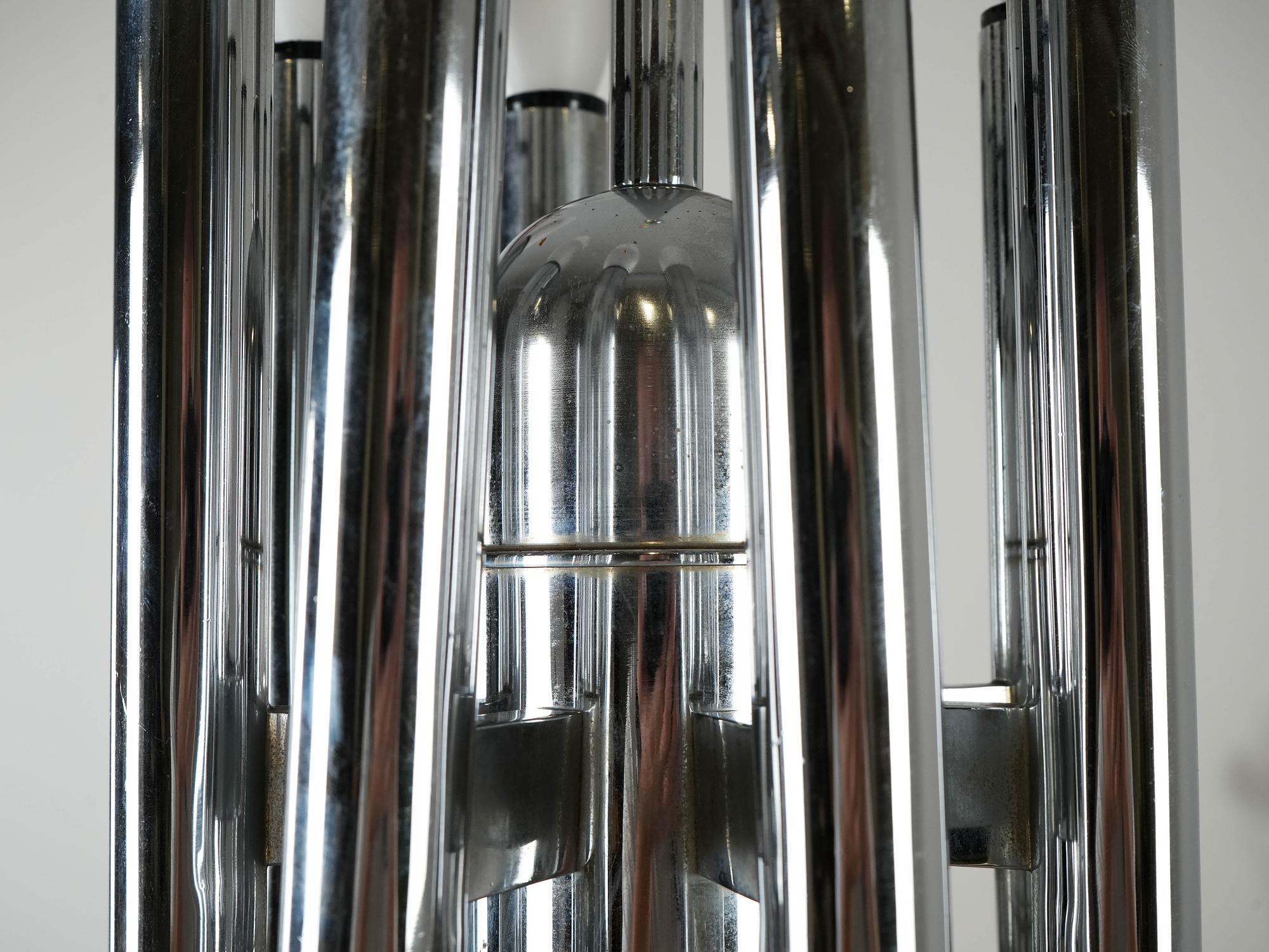 Pendelleuchte Metall 1970er Jahre 9