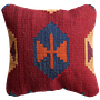 Kilim Kissenbezug Wolle Rot 0