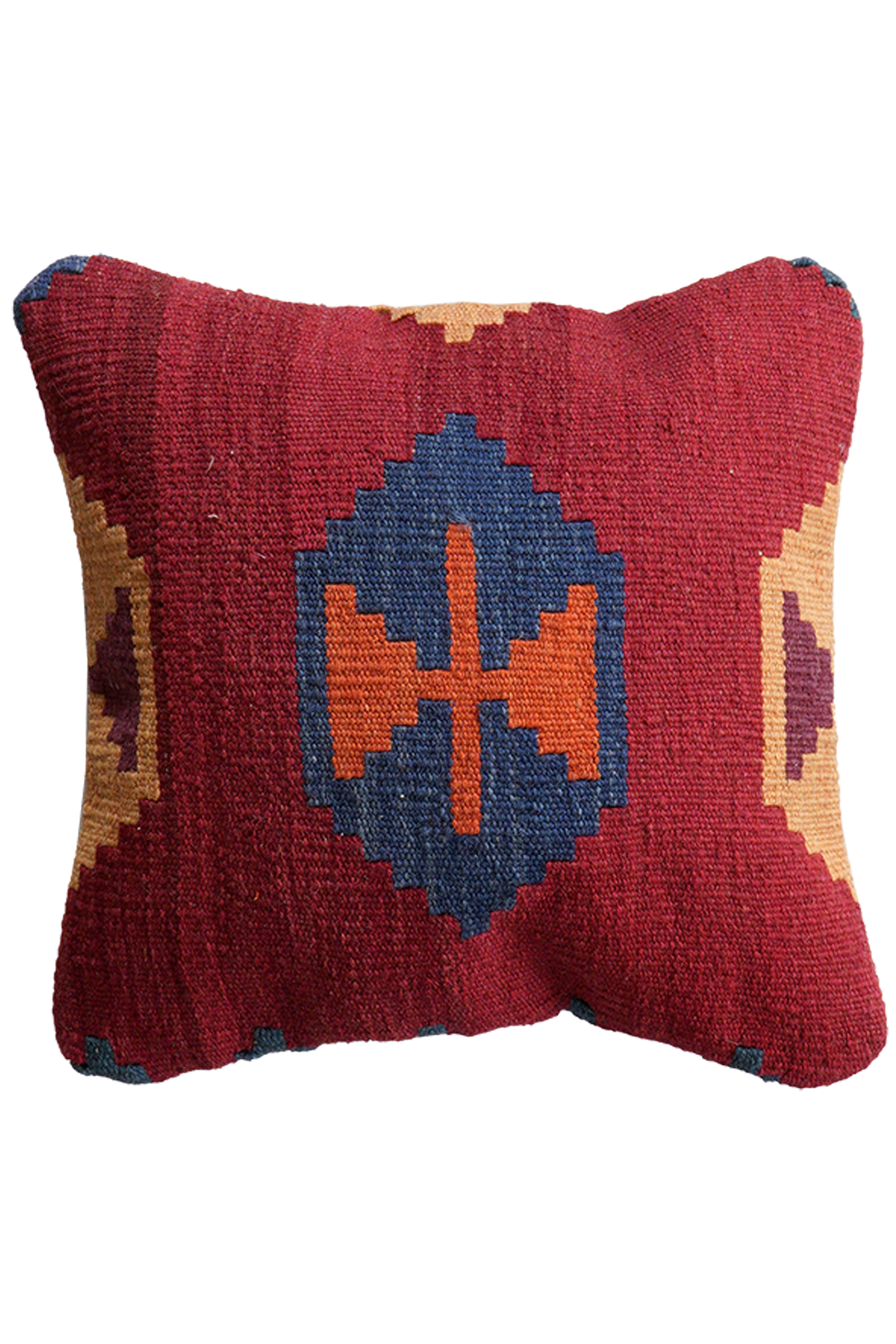 Kilim Kissenbezug Wolle Rot 0