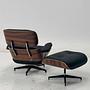 Eames Lounge Chair &amp; Ottoman Leder Holz Schwarz Braun 2