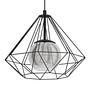1-Light Vernham Pendant Light Glass Steel 0