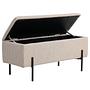 Watford Upholstered Bench Steel Beige 1
