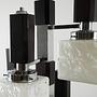 Hanging lamp glass metal 1970s 10