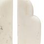 2x Savio Bookends Marble White 7