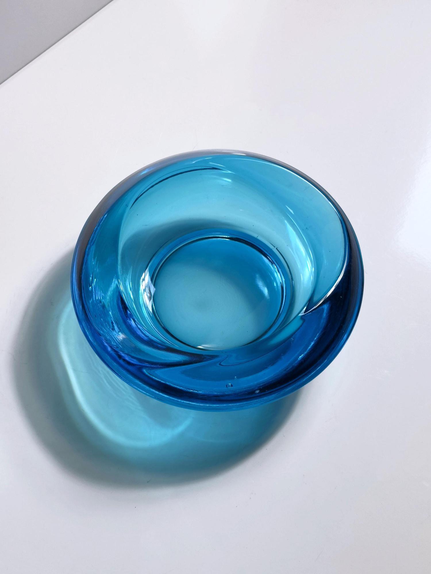Vintage ashtray glass Azure 1960s 2