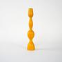 Kerzenständer 1970er Jahre Senfgelb 2
