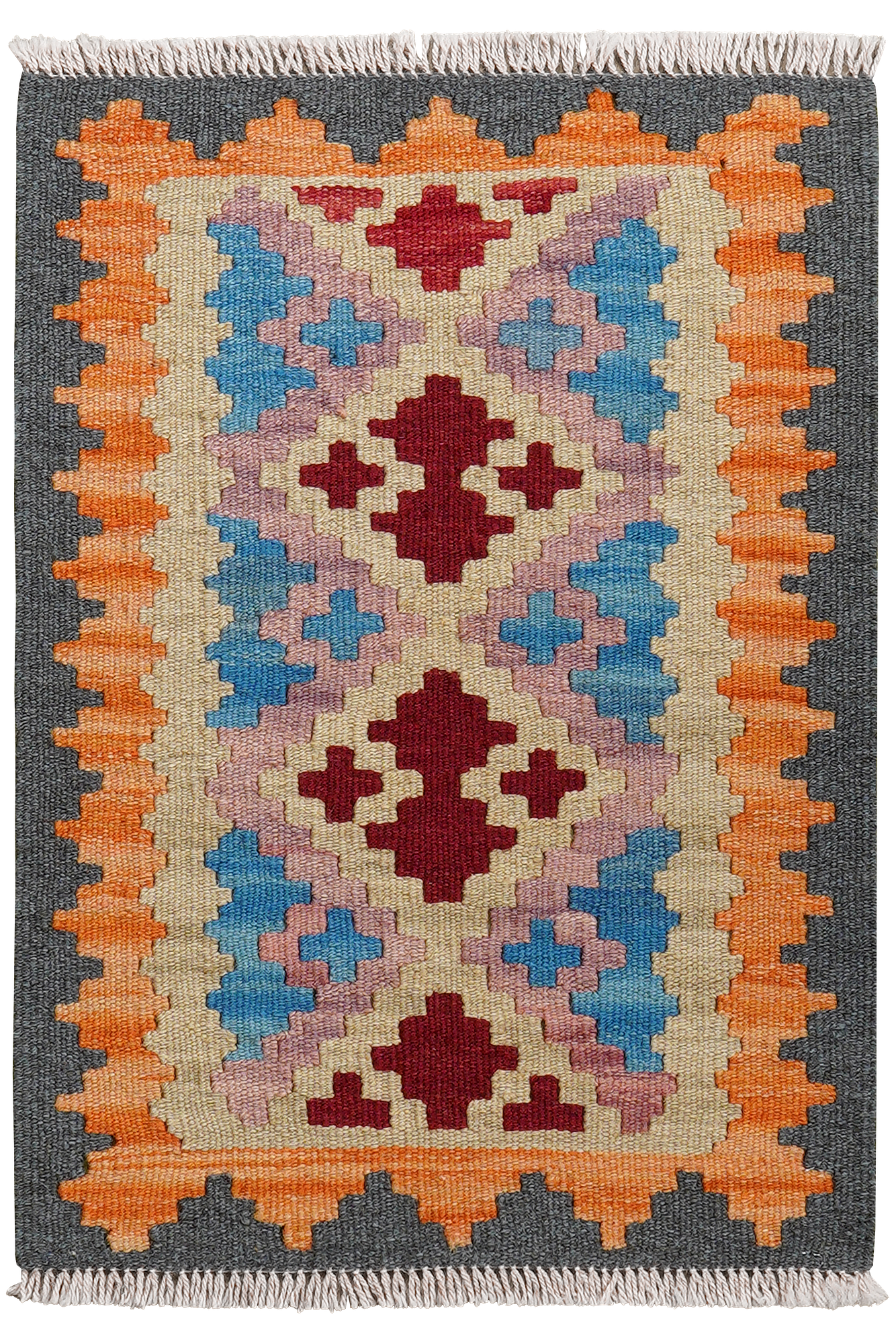 Kilim Gashgai Teppich Wolle Mehrfarbig 0