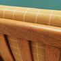 Armchair Teak wood Textile Yellow 1970s 14