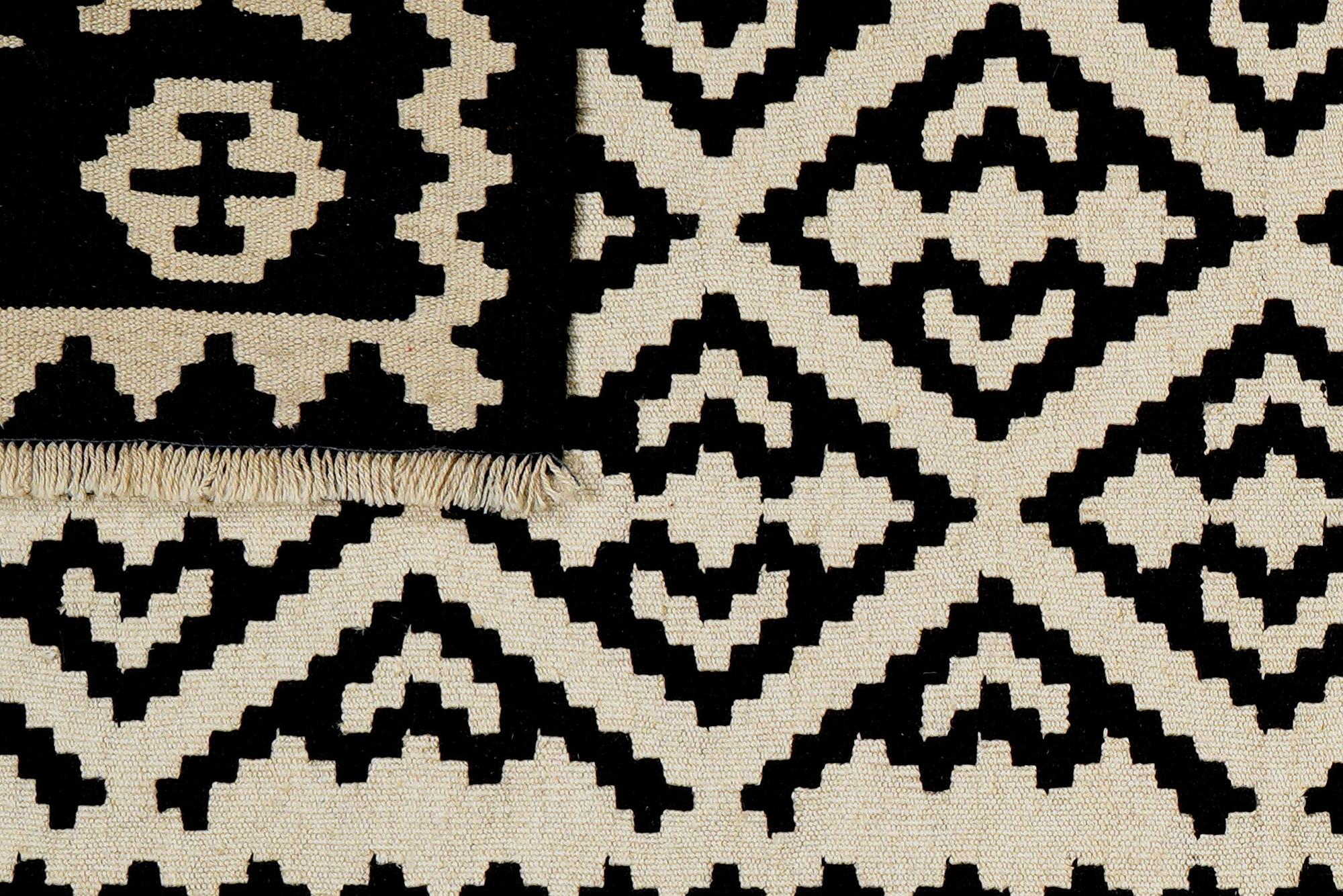 Kilim Gashgai Teppich Schwarz 4