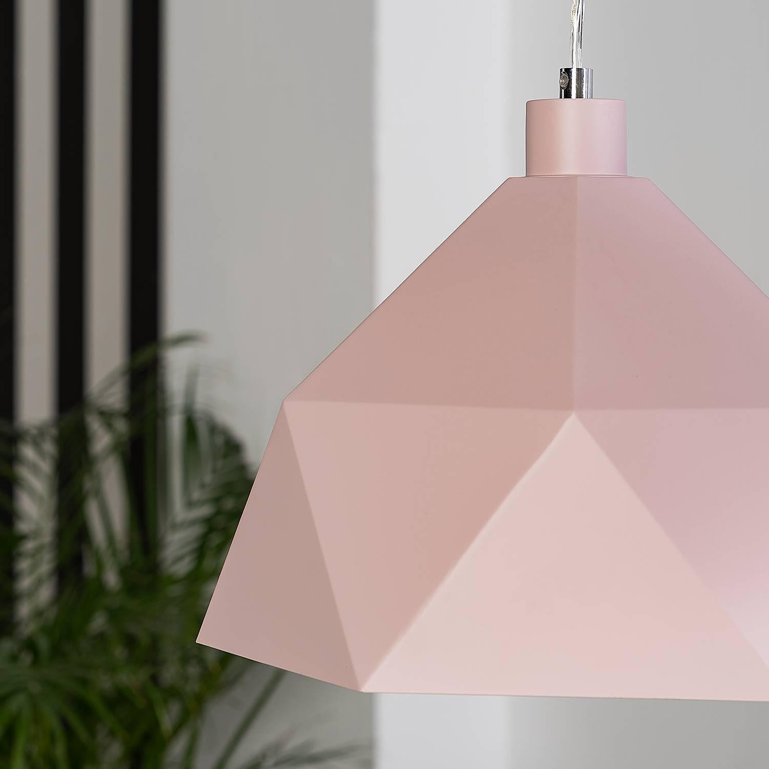 Pendant lamp Armour 1-bulb Pink 4