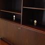 Mahogany bookcase 1970s 11