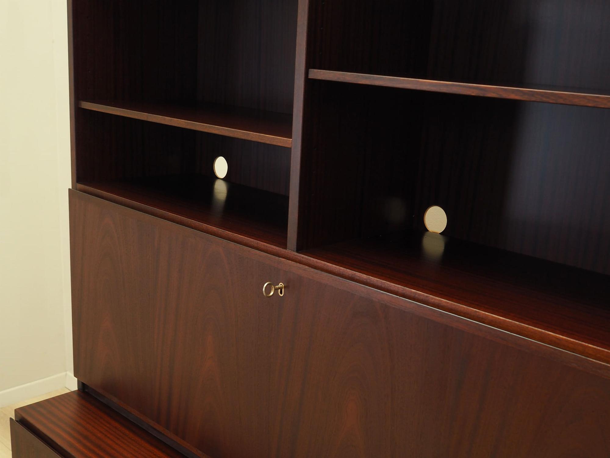 Mahogany bookcase 1970s 11