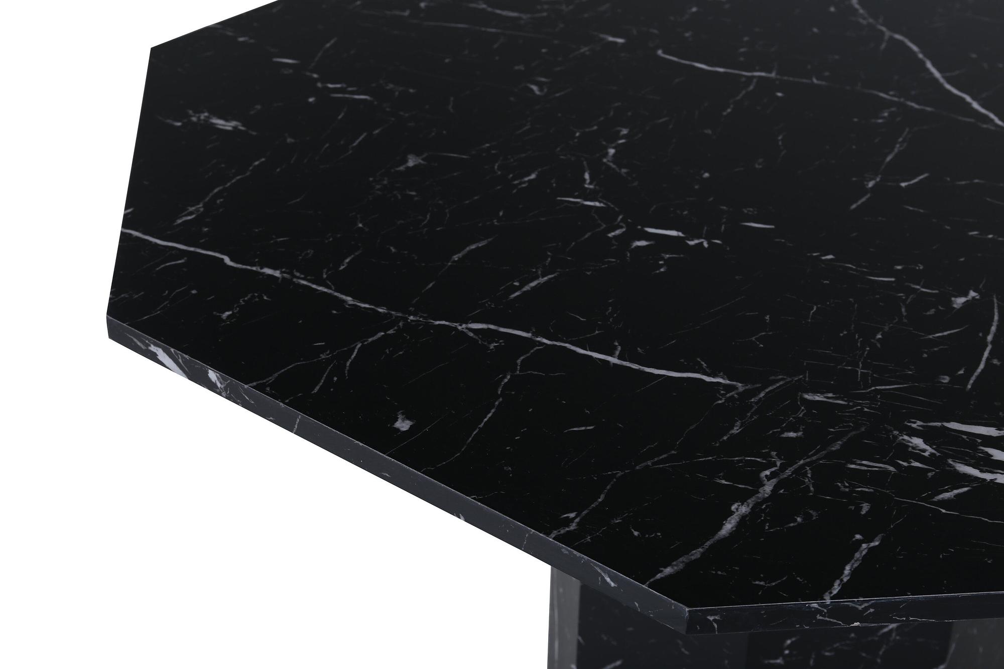 Marbs Dining Table Black Glass Marble 4