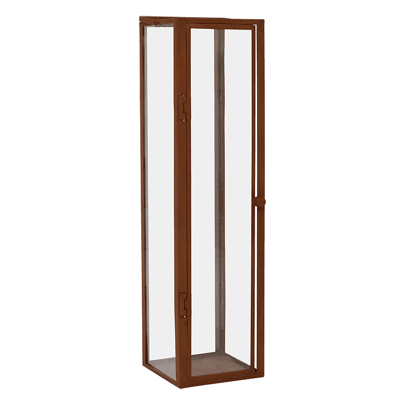 Hurricane Celso Windlicht Eisen mit Cortenstahl-Finish 2