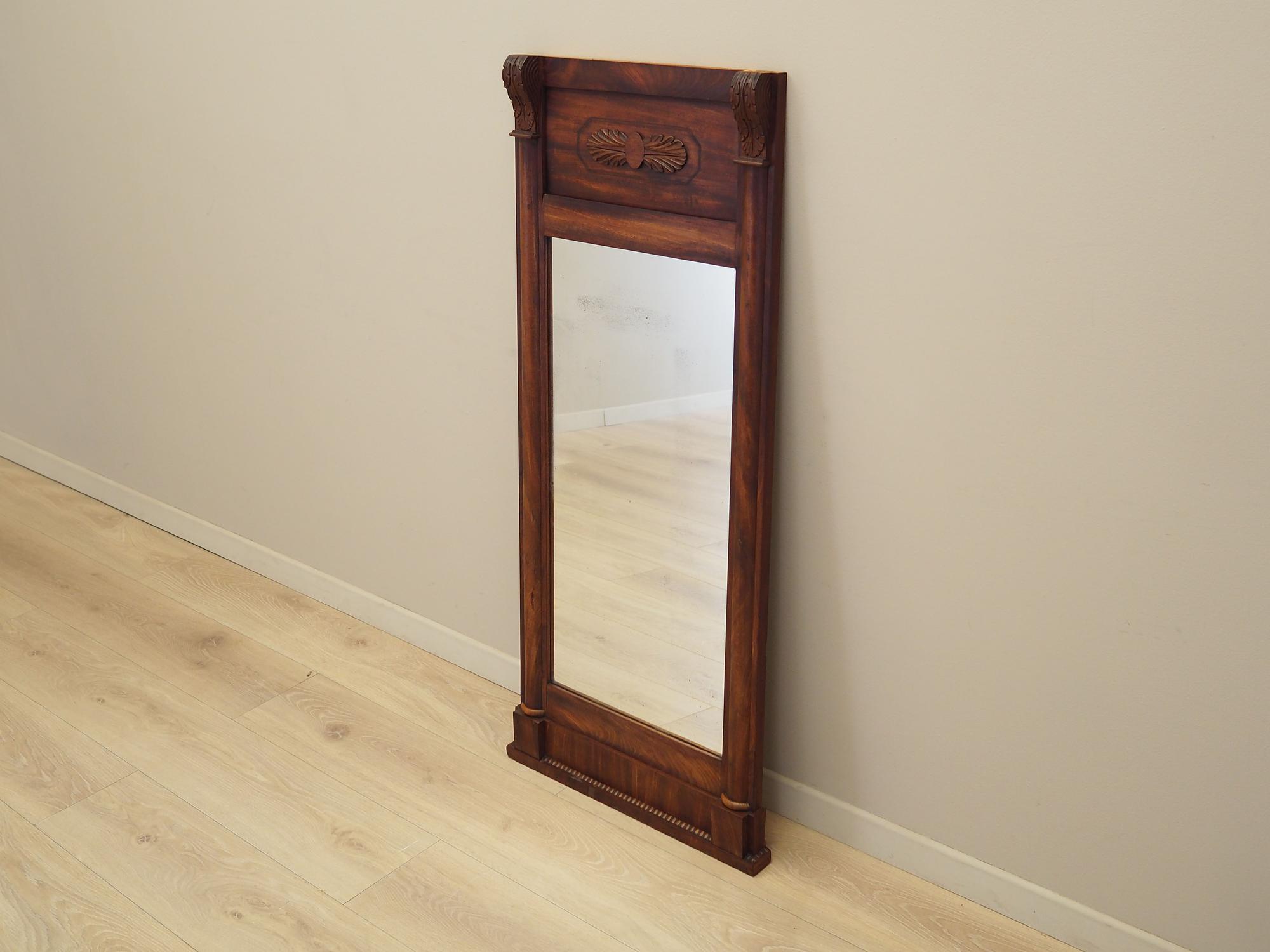 Mirror with wooden frame 1970s 1