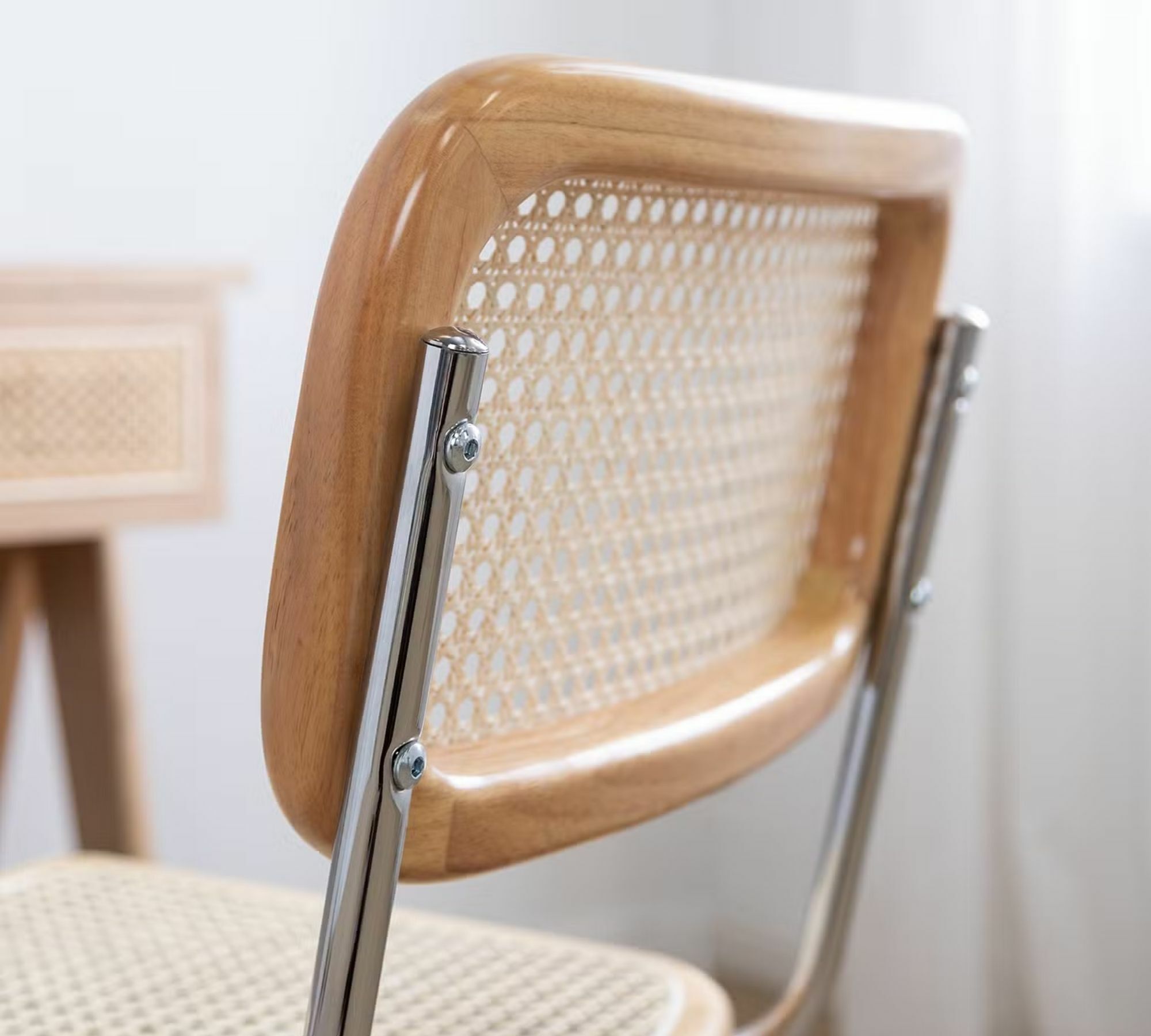 Ramon Bürostuhl Rattan Buche Massiv Beige 6