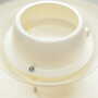 Vintage pendant lamp metal white 1970s 6