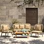 Gartensessel Lasia Akazie Massiv Beige 0