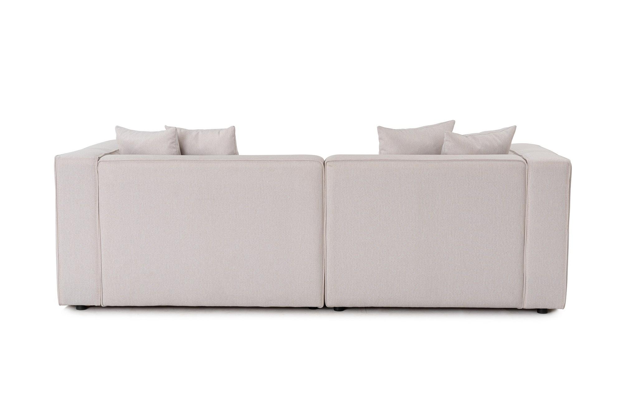 Mora Ecksofa Rechts Beige 4