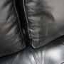 UTILITY 3-Sitzer Sofa Leder Schwarz 2