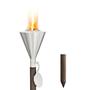 Orchos Gartenfackel Edelstahl Matt 65032 1