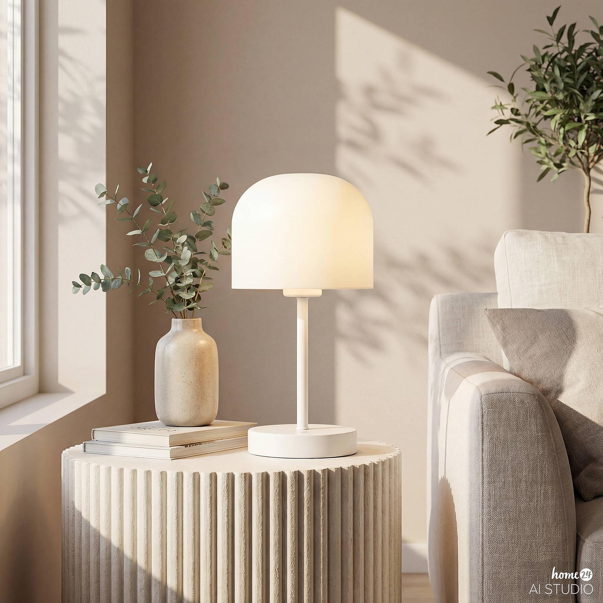 Brev Akku-Tischleuchte Dimmbar Weiß 2