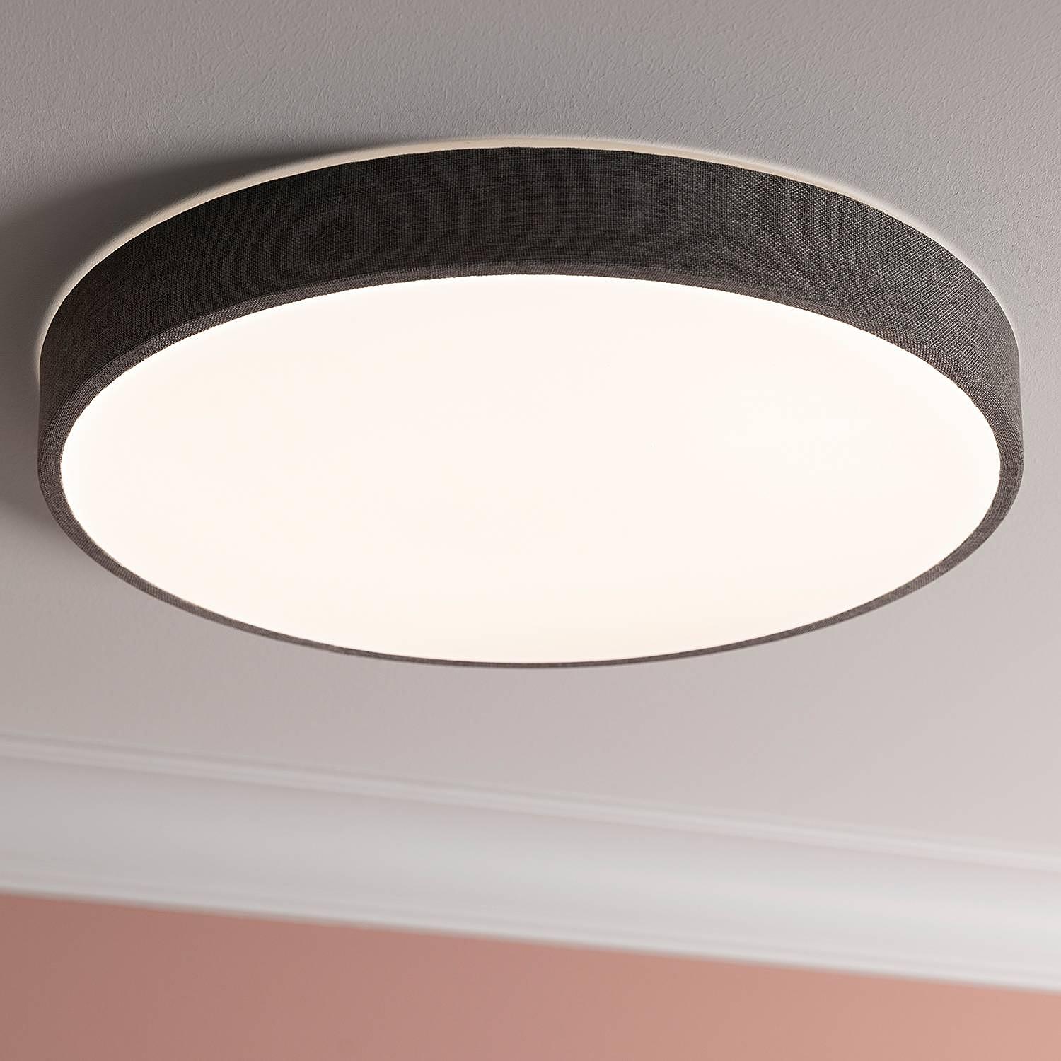 Filiz LED-Deckenleuchten Mischgewebe Eisen Ø49cm 1