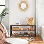 Shoe rack Metal Brown Black 4